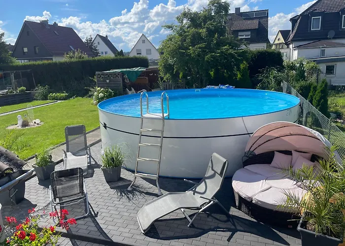 Kleine Gemuetliche Einliegerwohnung Mit Garten Und Pool